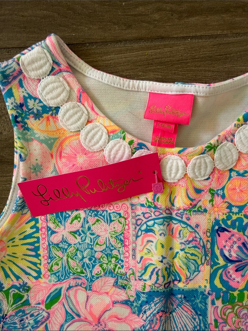 Lilly Pulitzer Girls' My Drift Print - Size Large - Picture 2 of 3